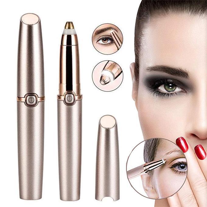 Upgraded Portable Electric Painless Eyebrow Hair Trimmer Remover