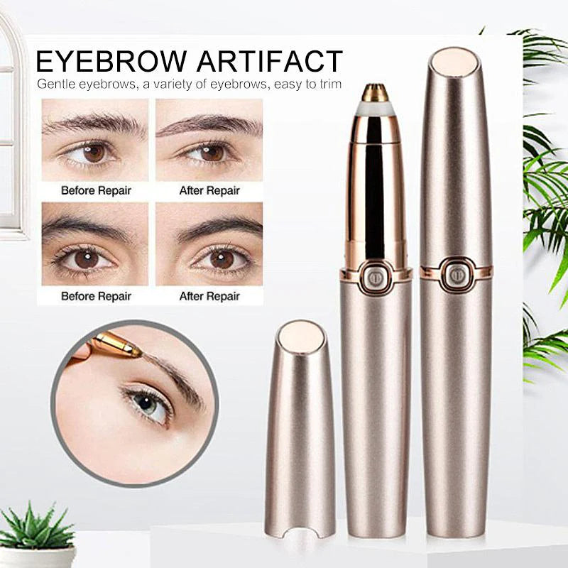 Upgraded Portable Electric Painless Eyebrow Hair Trimmer Remover