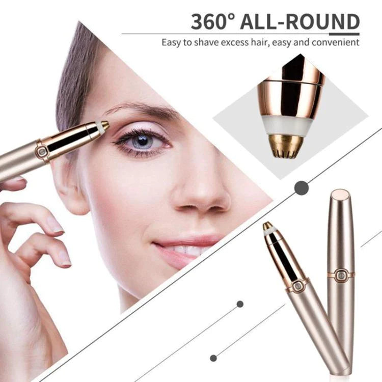 Upgraded Portable Electric Painless Eyebrow Hair Trimmer Remover