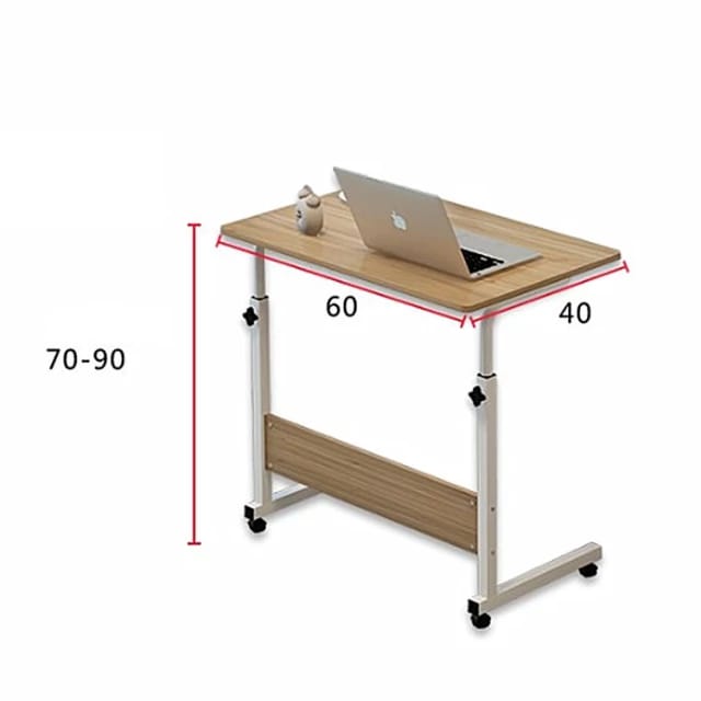 Adjustable Height Laptop Table 90 x 80 cm