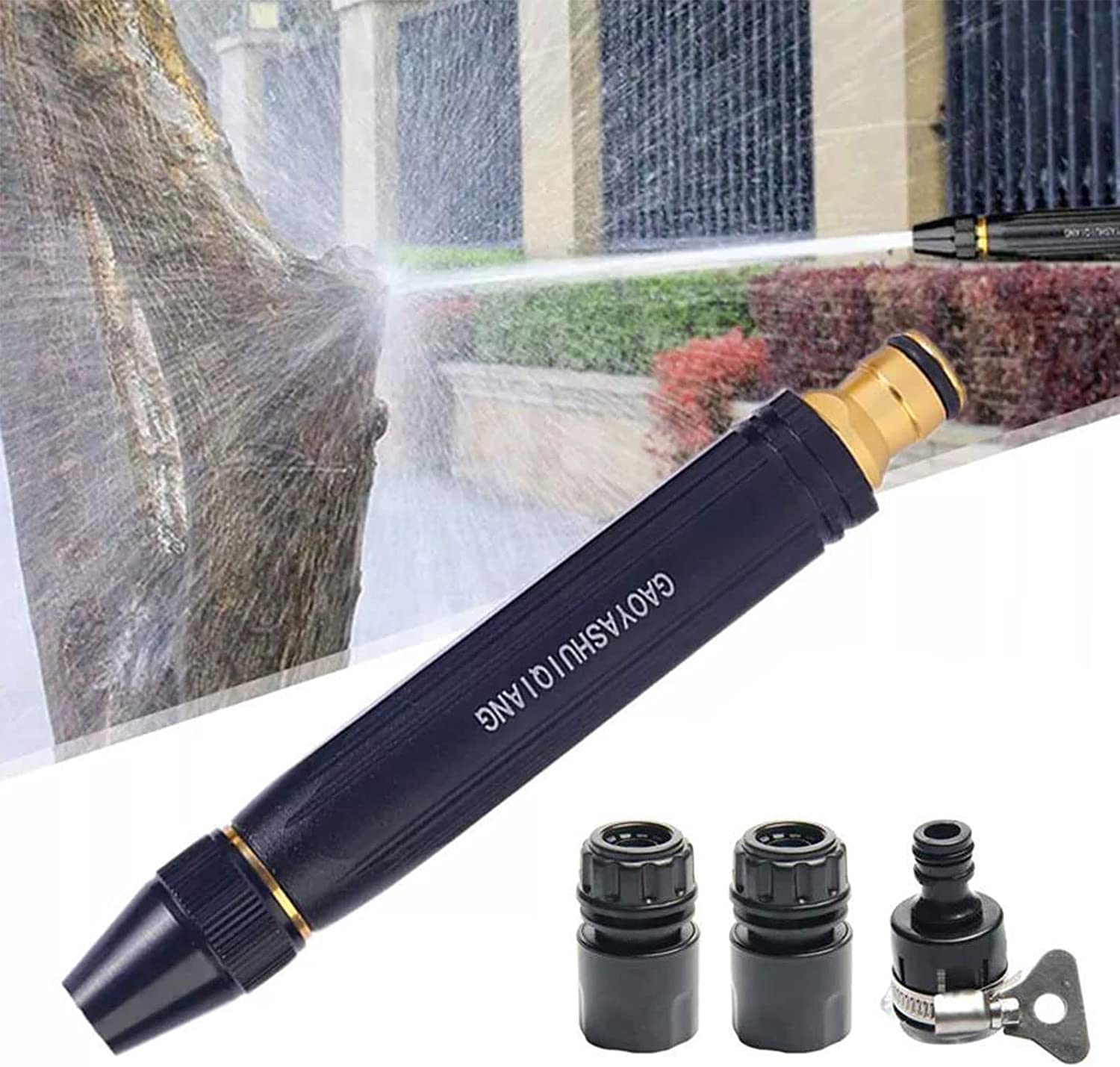 High Pressure Water Spray Hose Nozzle Gun for Garden Hose | Car Washing | Window Cleaning