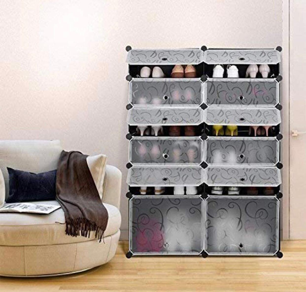 DIY Portable Shoe Rack Storage Shelf Organizer