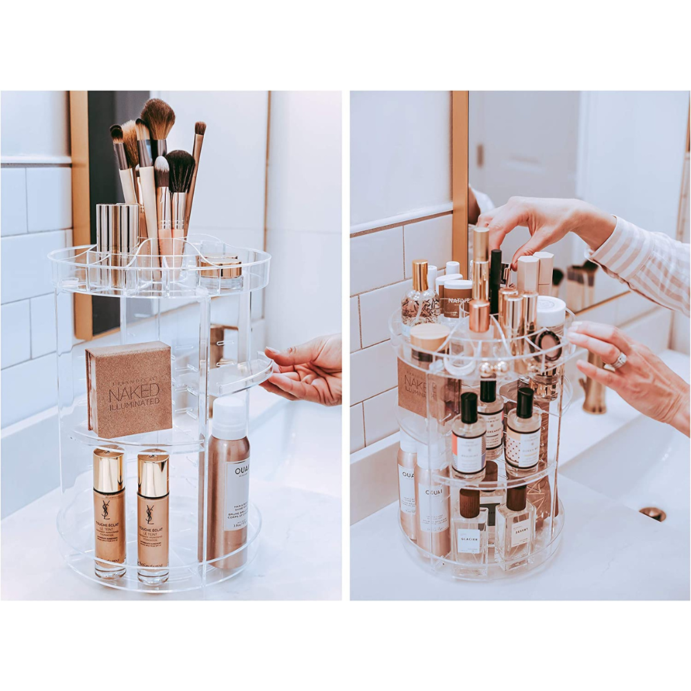 360 Degrees Rotating Make up Organizer