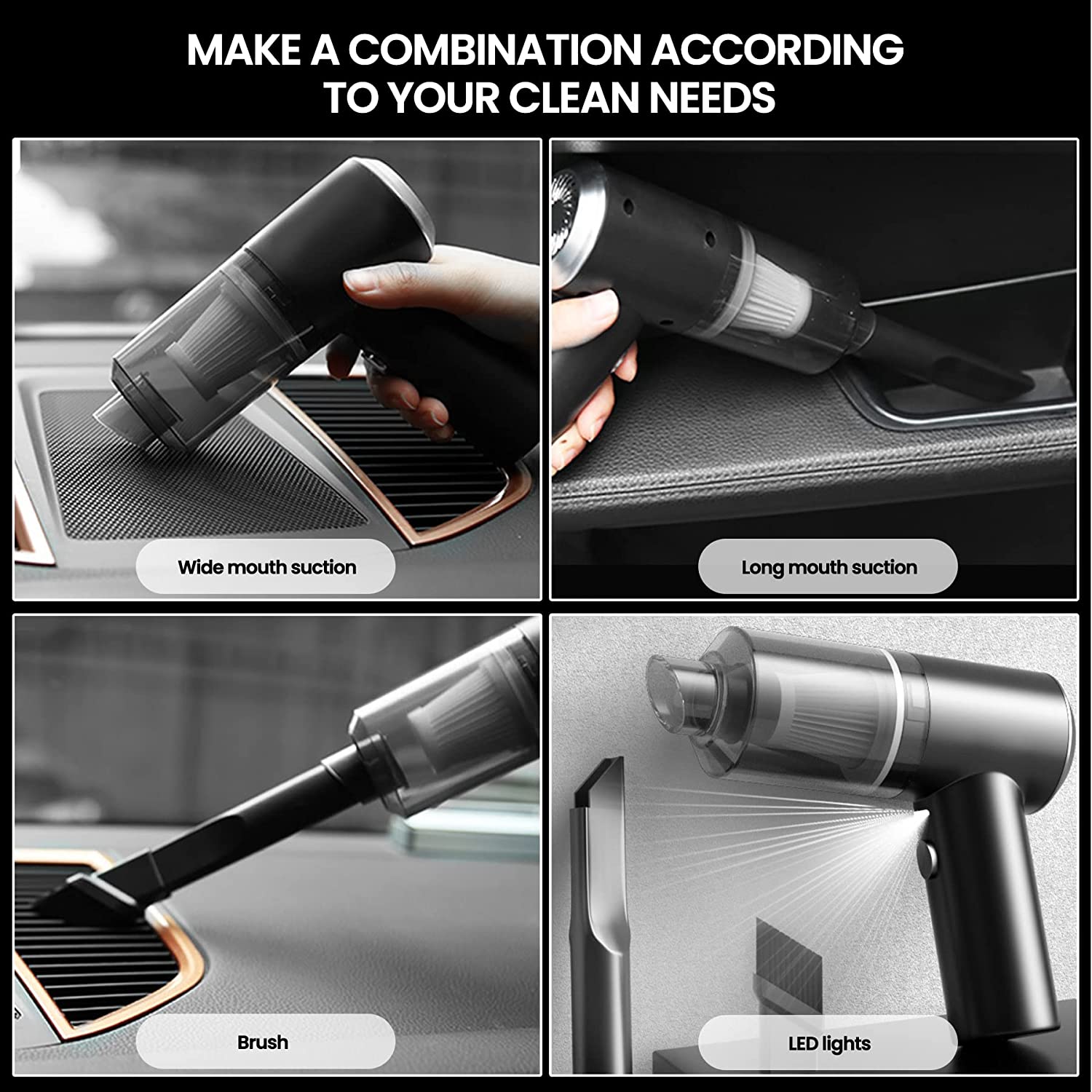 Handheld Electric Rechargeable Car Vacuum Cleaner