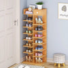 Wooden Shoe Rack Vertical Design Shoes Storage