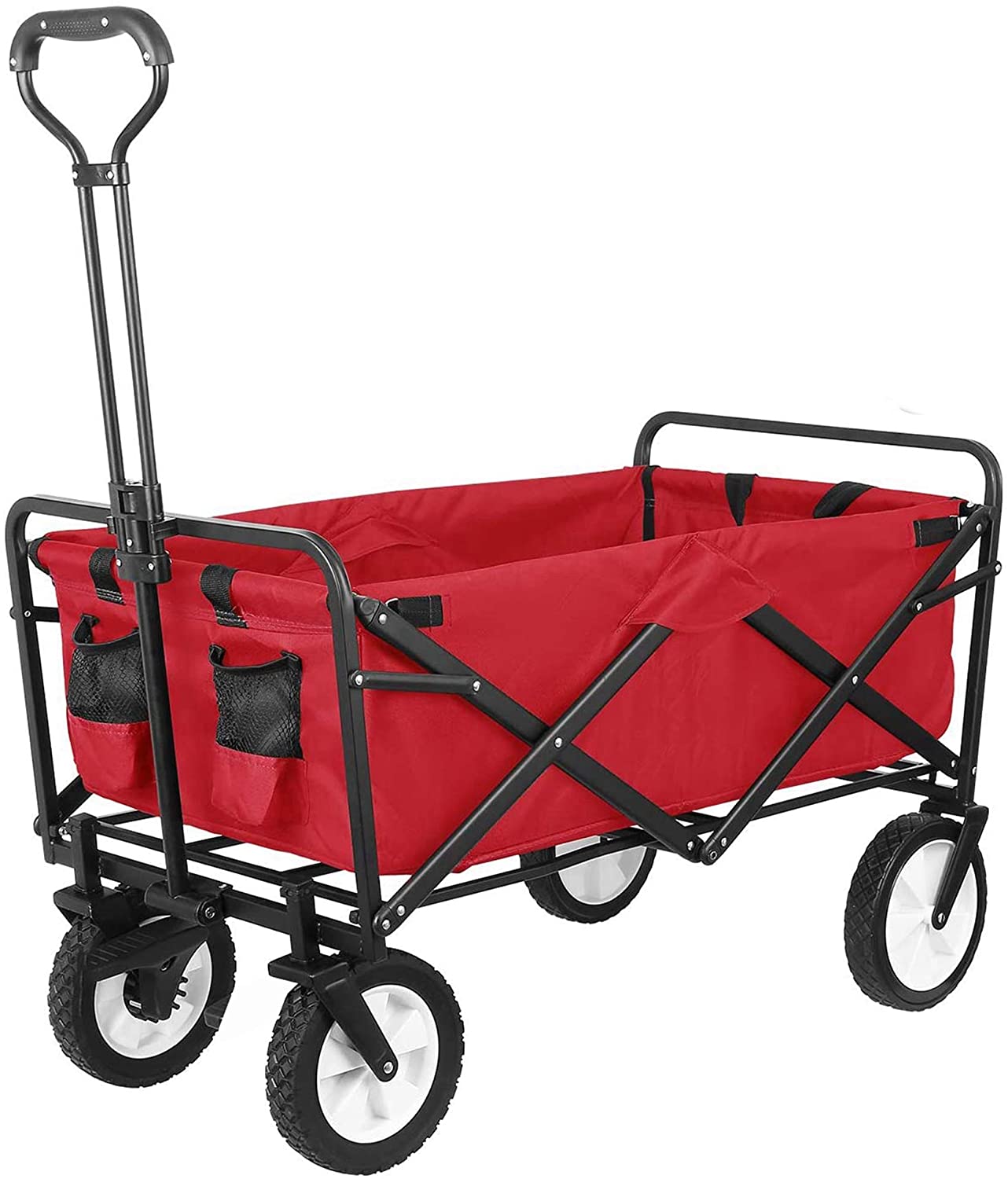 Folding Wagon Cart Foldable Heavy Duty Outdoor Trolley