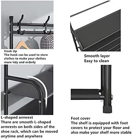 Coat Rack Storage Shelf Shoe Rack