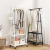 Metal Rack for Hanging Clothes 2-Tiers Shelf