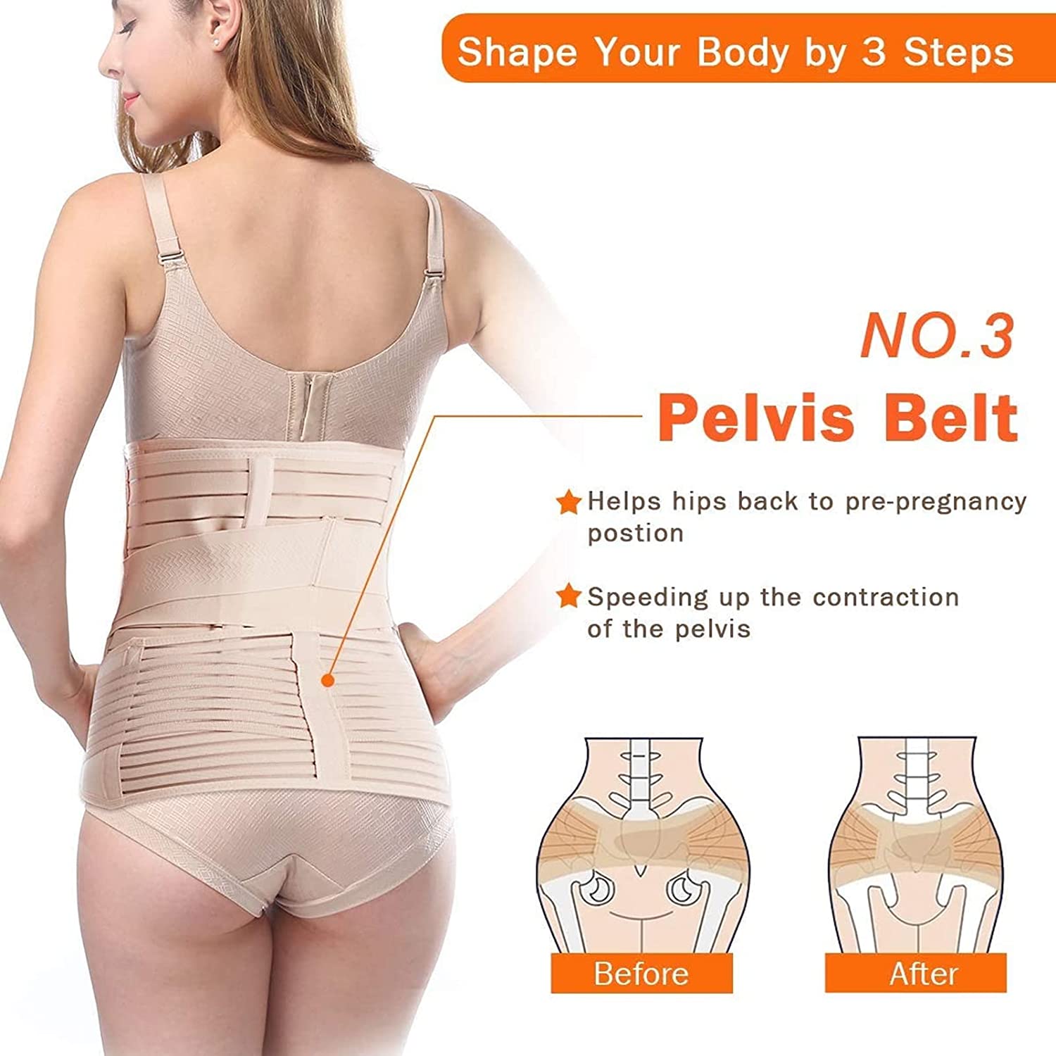 3 in 1 Postpartum Belly Band Belt For Women