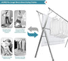 Stainless Steel Cloth Drying Rack Adjustable and Foldable