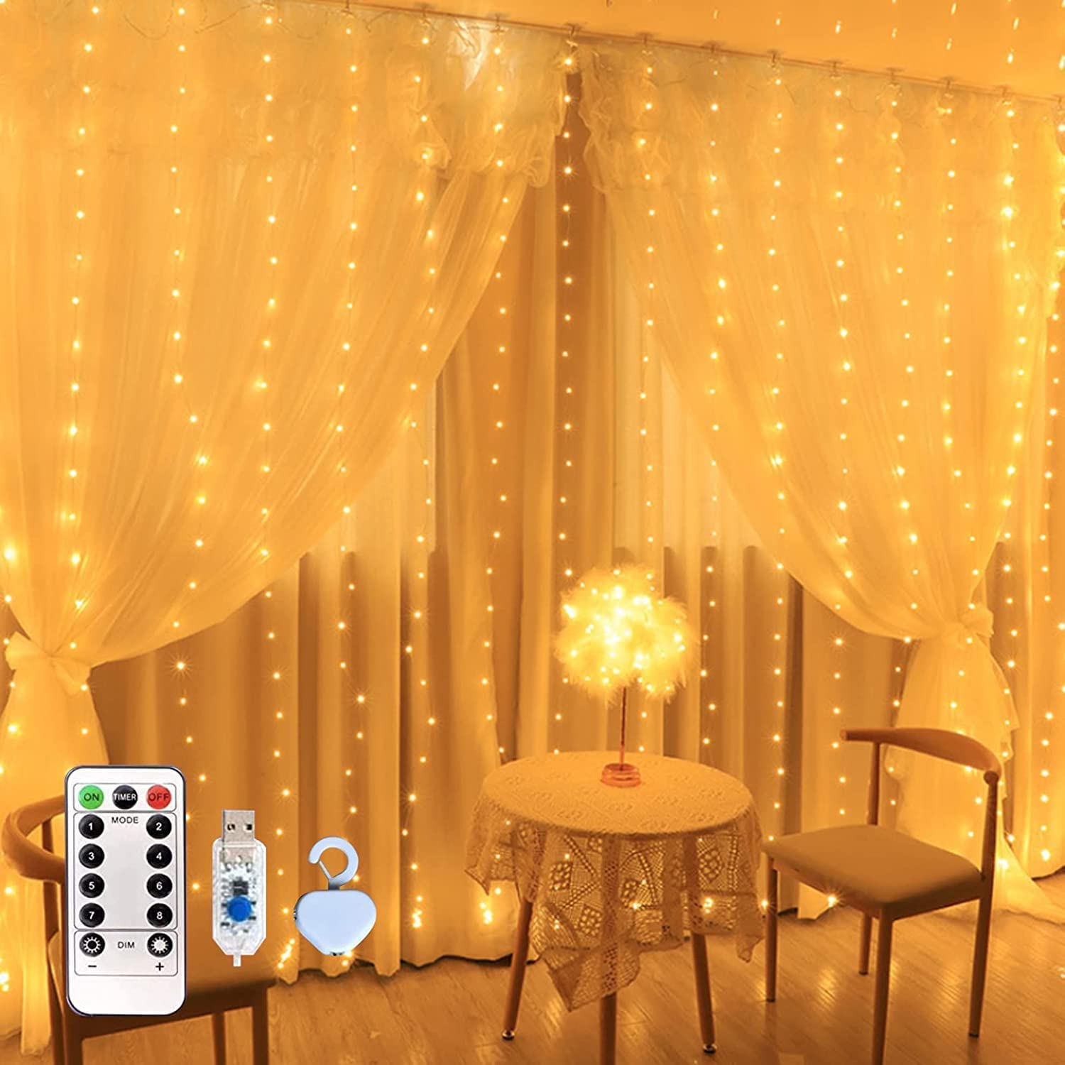 Modern Design LED Window Curtain String Light