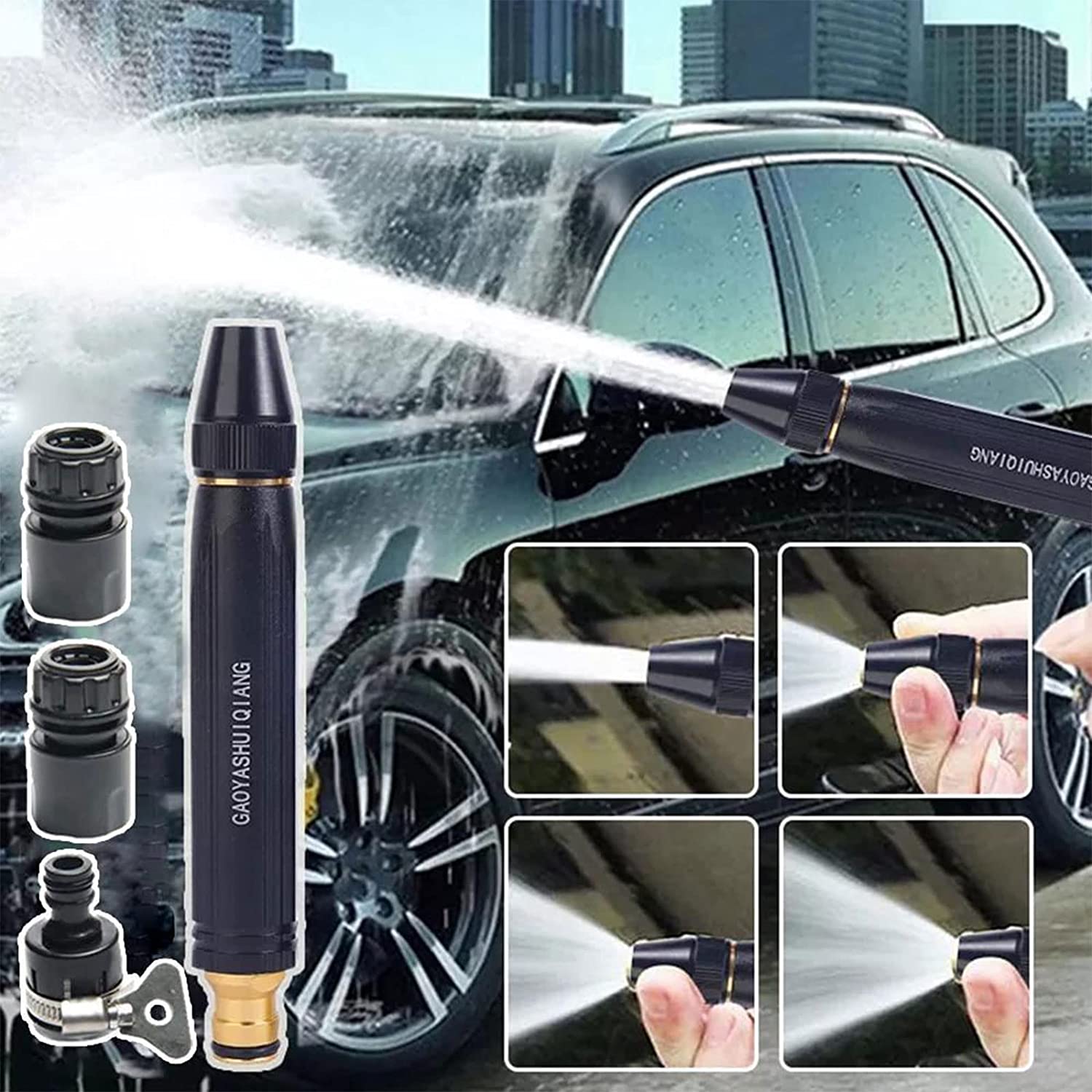 High Pressure Water Spray Hose Nozzle Gun for Garden Hose | Car Washing | Window Cleaning