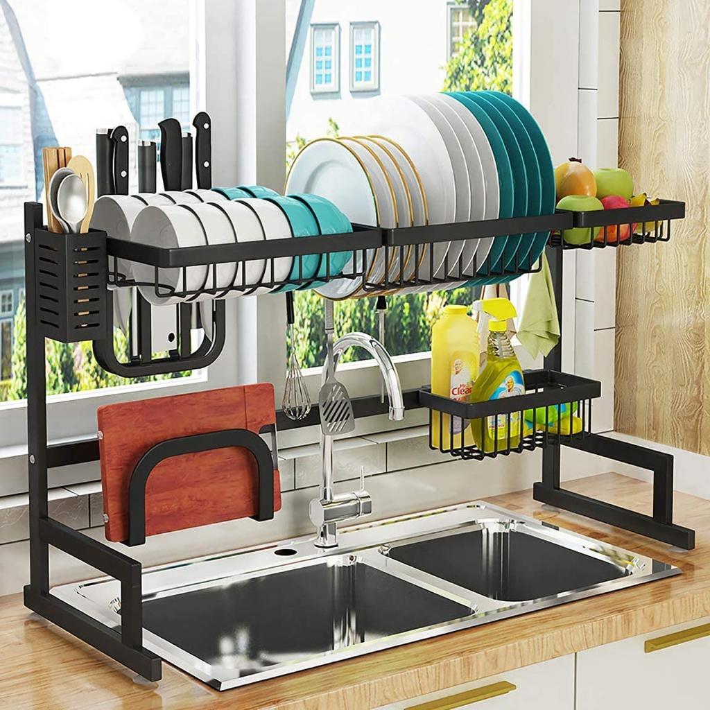 Metal Kitchen Dish Drying Rack over the Sink