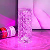 USB Touch Crystal Diamond Table Lamp With Colour Lighting 21x9x9cm