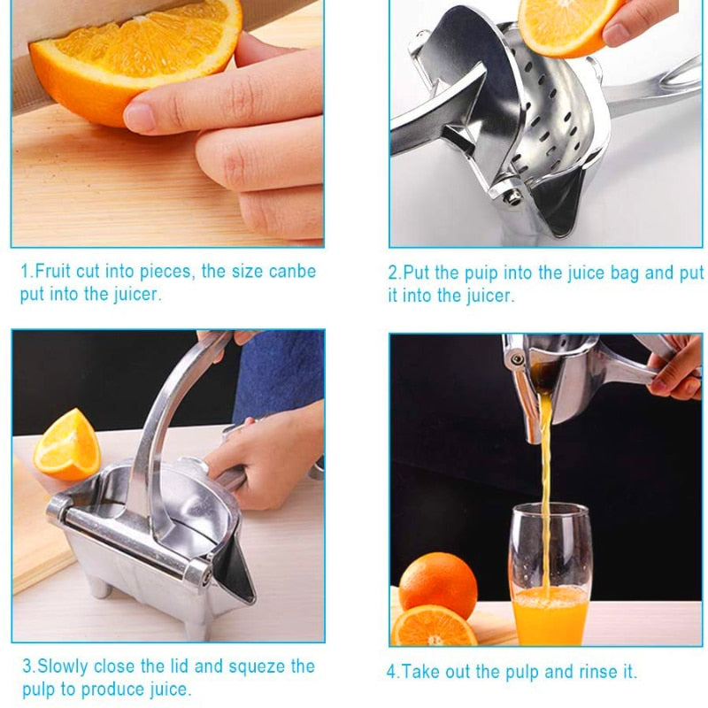 Manual Juice Squeezer Aluminum Alloy Hand Orange Juicer